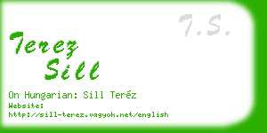 terez sill business card